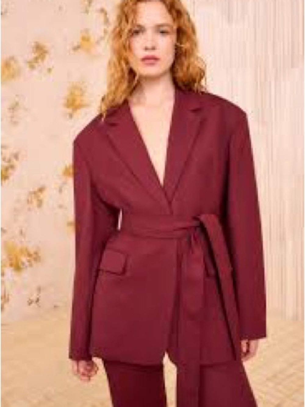 Eloquii Burgundy Maroon Res Belted NWT Trench Coat Blazer